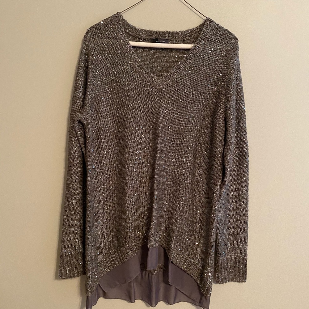 Sparkly holiday party sweater